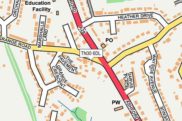 TN30 6DL map - OS OpenMap – Local (Ordnance Survey)