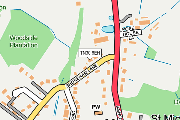 TN30 6EH map - OS OpenMap – Local (Ordnance Survey)