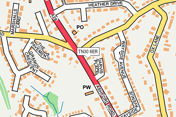 TN30 6ER map - OS OpenMap – Local (Ordnance Survey)