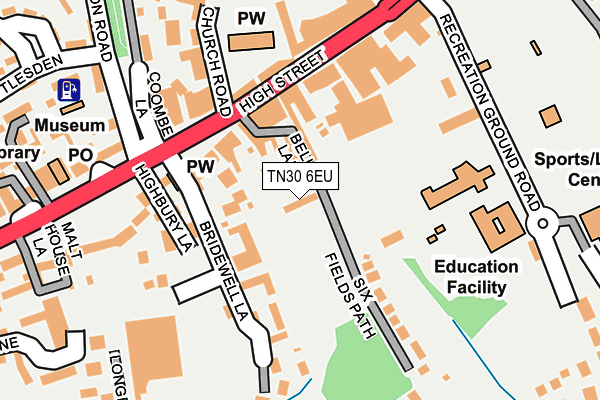 TN30 6EU map - OS OpenMap – Local (Ordnance Survey)