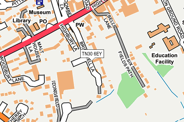 TN30 6EY map - OS OpenMap – Local (Ordnance Survey)