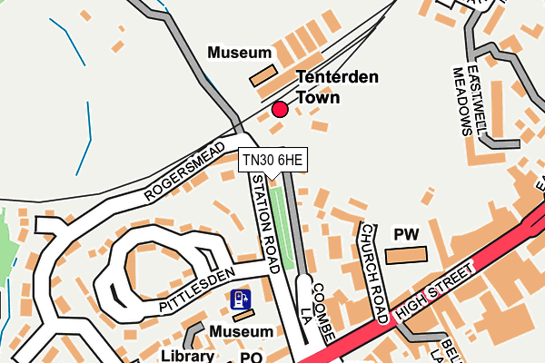 TN30 6HE map - OS OpenMap – Local (Ordnance Survey)