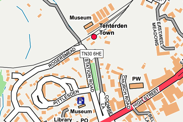 Map of ROBERTSBRIDGE 20/20 LIMITED at local scale