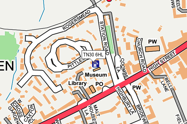 TN30 6HL map - OS OpenMap – Local (Ordnance Survey)