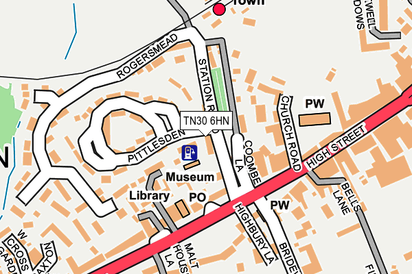 TN30 6HN map - OS OpenMap – Local (Ordnance Survey)