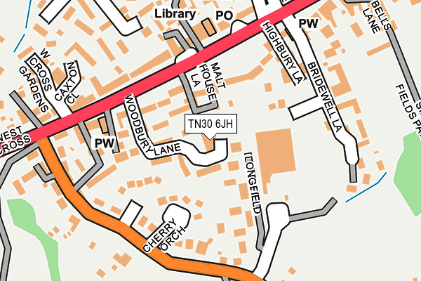 TN30 6JH map - OS OpenMap – Local (Ordnance Survey)