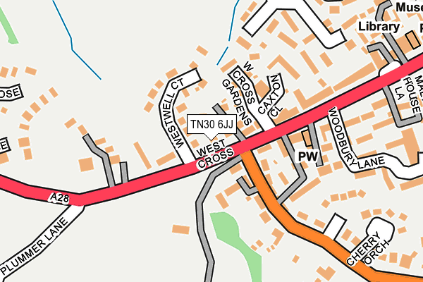 TN30 6JJ map - OS OpenMap – Local (Ordnance Survey)