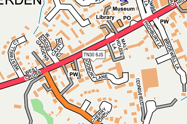 TN30 6JS map - OS OpenMap – Local (Ordnance Survey)