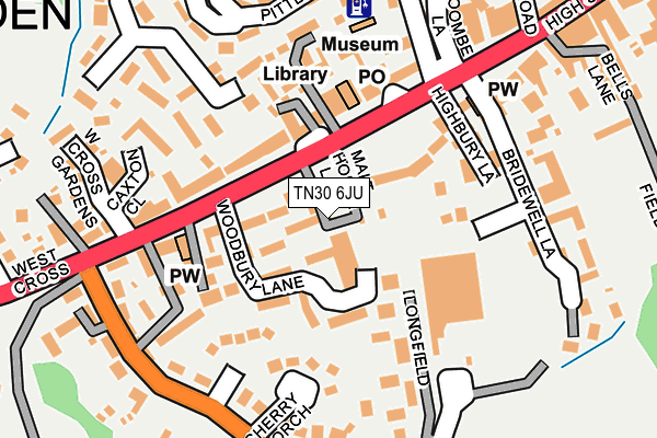 TN30 6JU map - OS OpenMap – Local (Ordnance Survey)