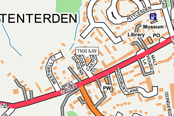 TN30 6JW map - OS OpenMap – Local (Ordnance Survey)