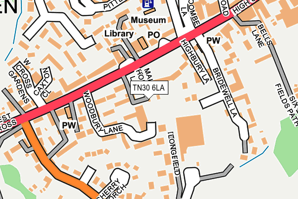 TN30 6LA map - OS OpenMap – Local (Ordnance Survey)