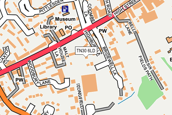 TN30 6LD map - OS OpenMap – Local (Ordnance Survey)