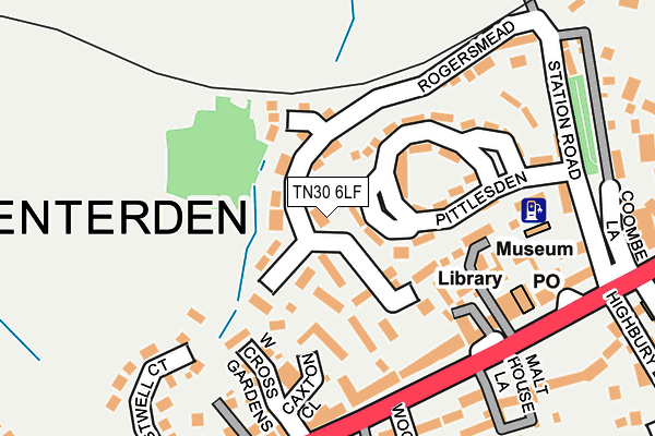TN30 6LF map - OS OpenMap – Local (Ordnance Survey)