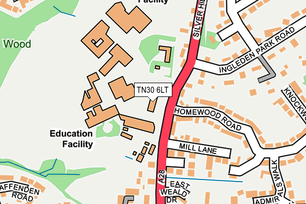 TN30 6LT map - OS OpenMap – Local (Ordnance Survey)