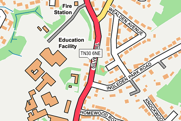 TN30 6NE map - OS OpenMap – Local (Ordnance Survey)