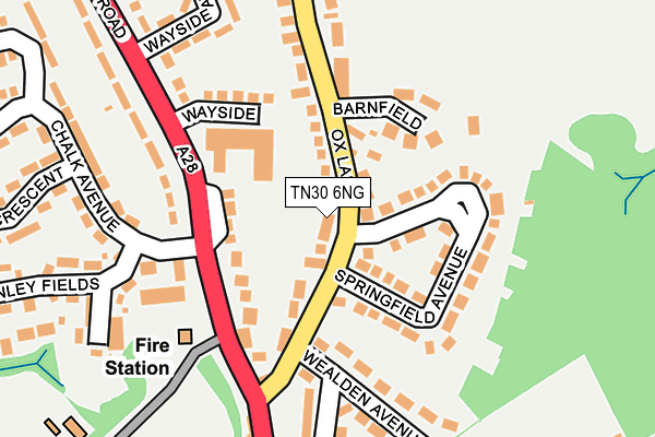 Map of WARD, BAILLIE LIMITED at local scale