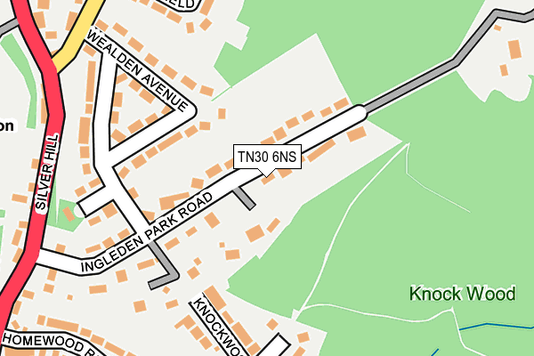 Map of VAUGHAN PROPERTIES LIMITED at local scale