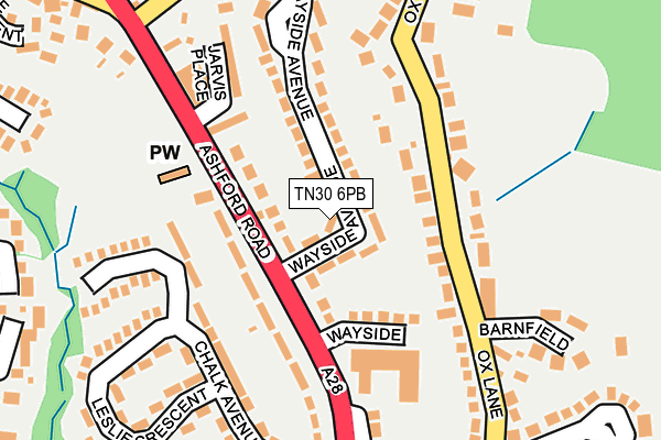 TN30 6PB map - OS OpenMap – Local (Ordnance Survey)