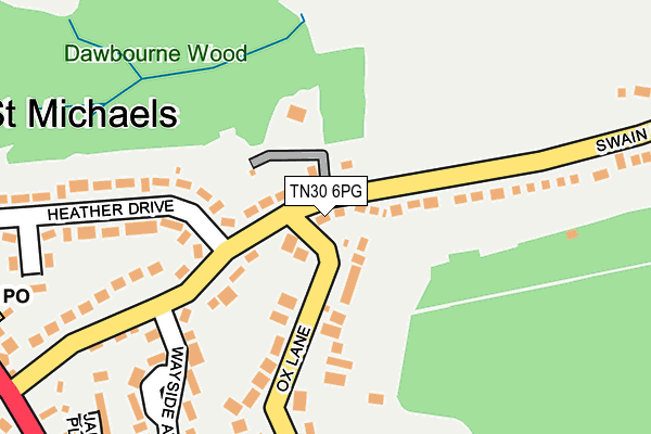 TN30 6PG map - OS OpenMap – Local (Ordnance Survey)
