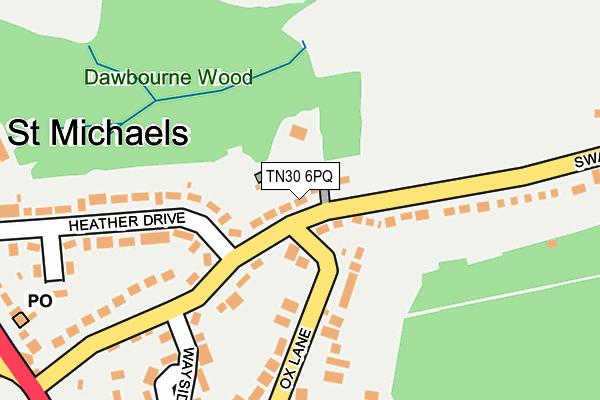 TN30 6PQ map - OS OpenMap – Local (Ordnance Survey)