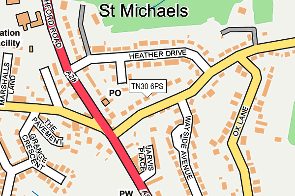 TN30 6PS map - OS OpenMap – Local (Ordnance Survey)