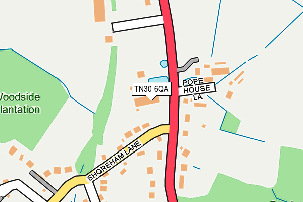 TN30 6QA map - OS OpenMap – Local (Ordnance Survey)