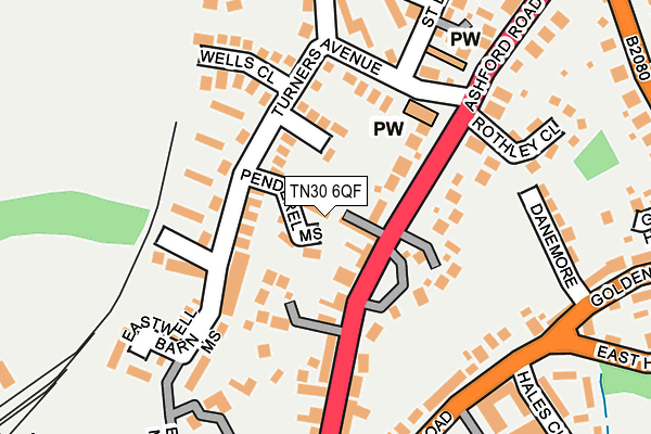 TN30 6QF map - OS OpenMap – Local (Ordnance Survey)