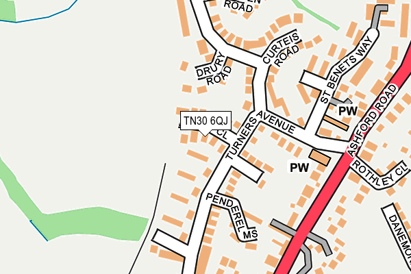 TN30 6QJ map - OS OpenMap – Local (Ordnance Survey)