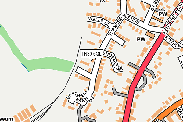 TN30 6QL map - OS OpenMap – Local (Ordnance Survey)