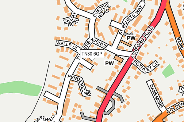 TN30 6QP map - OS OpenMap – Local (Ordnance Survey)