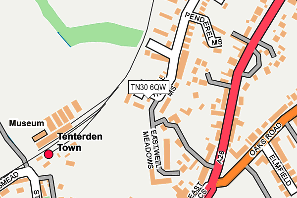 TN30 6QW map - OS OpenMap – Local (Ordnance Survey)