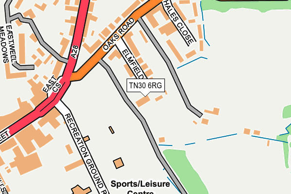 TN30 6RG map - OS OpenMap – Local (Ordnance Survey)