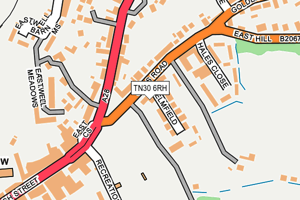 TN30 6RH map - OS OpenMap – Local (Ordnance Survey)