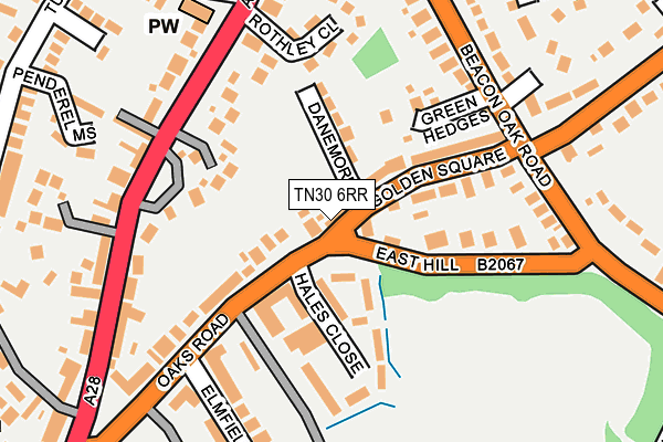 TN30 6RR map - OS OpenMap – Local (Ordnance Survey)