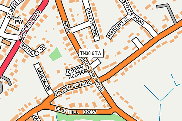 TN30 6RW map - OS OpenMap – Local (Ordnance Survey)