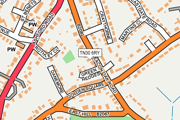 TN30 6RY map - OS OpenMap – Local (Ordnance Survey)