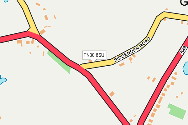 TN30 6SU map - OS OpenMap – Local (Ordnance Survey)