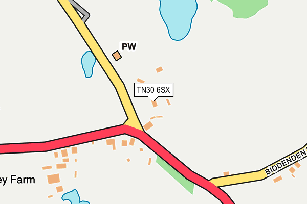 TN30 6SX map - OS OpenMap – Local (Ordnance Survey)