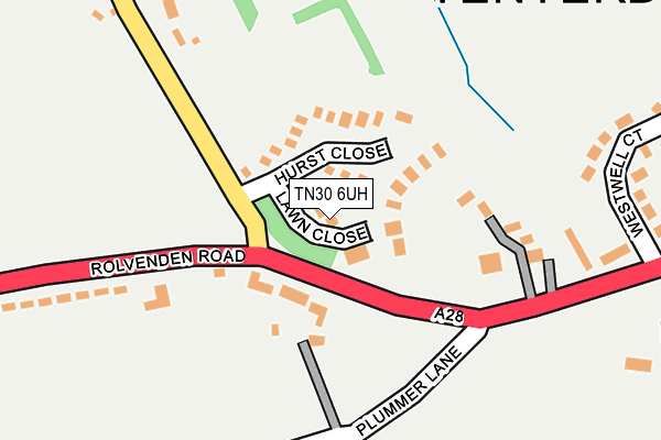 TN30 6UH map - OS OpenMap – Local (Ordnance Survey)