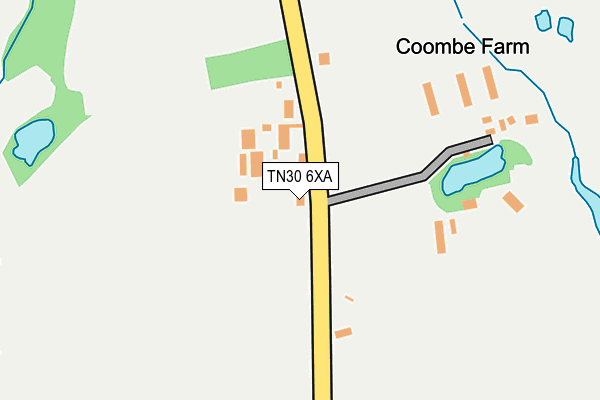 TN30 6XA map - OS OpenMap – Local (Ordnance Survey)