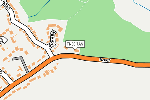 TN30 7AN map - OS OpenMap – Local (Ordnance Survey)