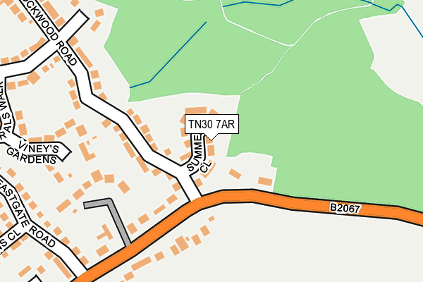 TN30 7AR map - OS OpenMap – Local (Ordnance Survey)