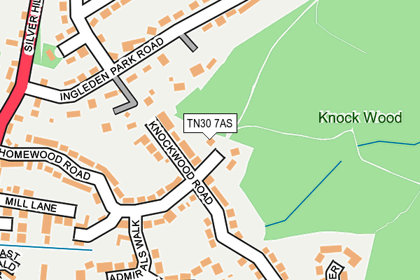 TN30 7AS map - OS OpenMap – Local (Ordnance Survey)