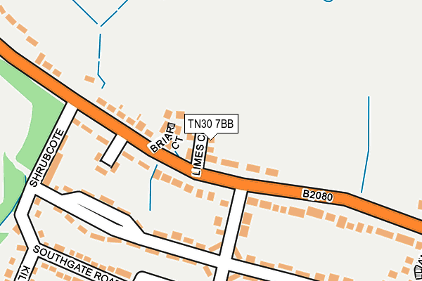 TN30 7BB map - OS OpenMap – Local (Ordnance Survey)