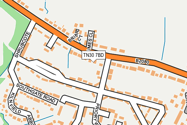 TN30 7BD map - OS OpenMap – Local (Ordnance Survey)