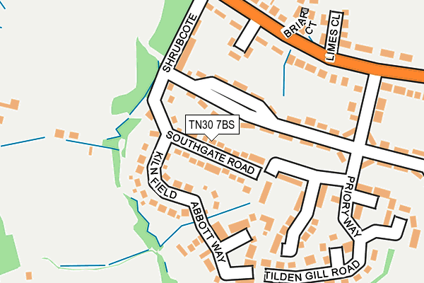 TN30 7BS map - OS OpenMap – Local (Ordnance Survey)