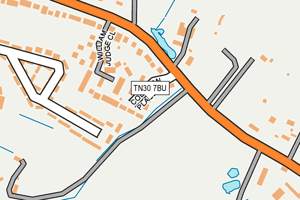 TN30 7BU map - OS OpenMap – Local (Ordnance Survey)