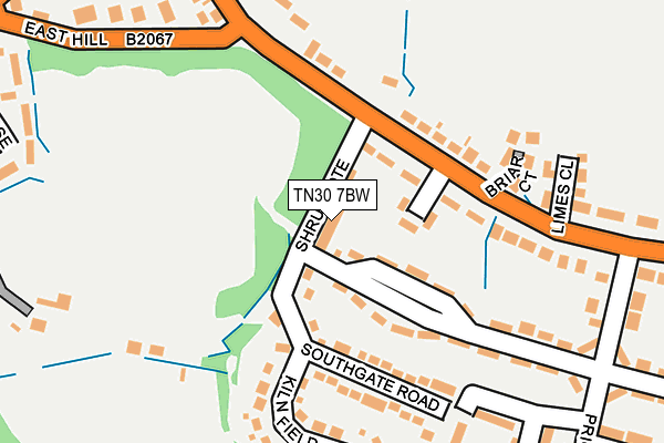 TN30 7BW map - OS OpenMap – Local (Ordnance Survey)