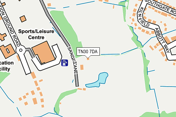 TN30 7DA map - OS OpenMap – Local (Ordnance Survey)