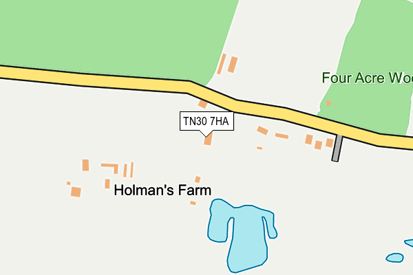TN30 7HA map - OS OpenMap – Local (Ordnance Survey)